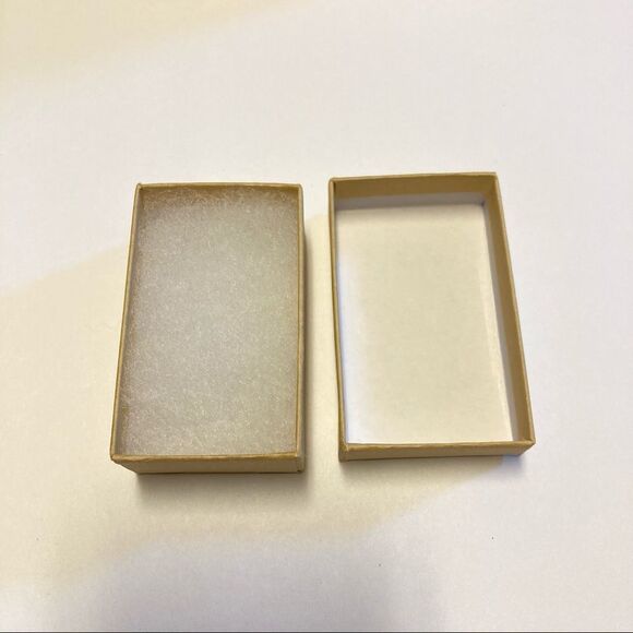 Lot of 10 Small Kraft Cardboard Jewelry Boxes Rings - Picture 2 of 3